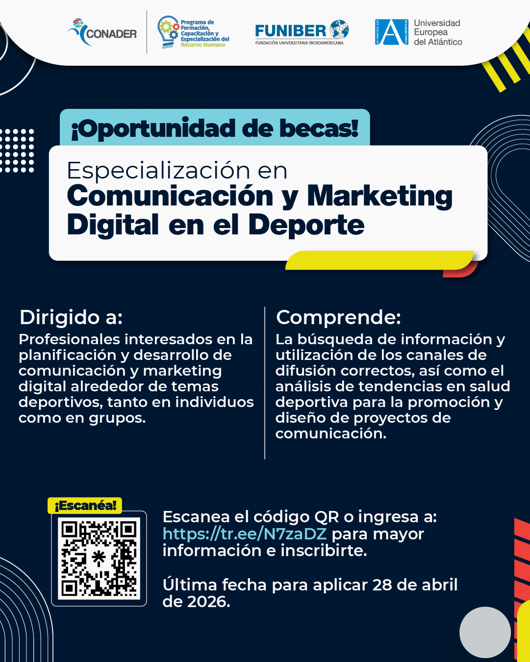 Especialización en Comunicación y Marketing Digital en el Deporte