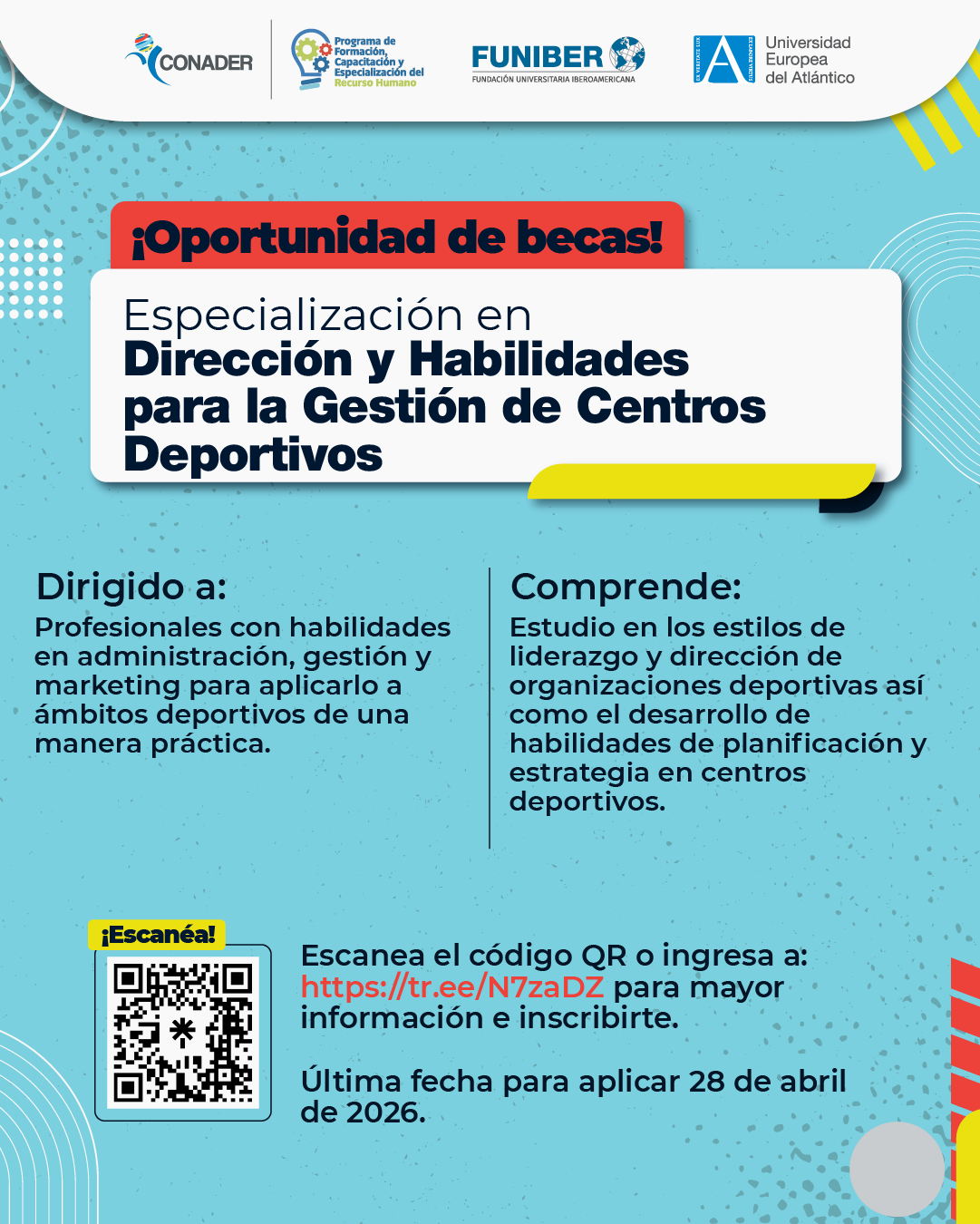 Especialización en Dirección y Habilidades para la Gestión de Centros Deportivos